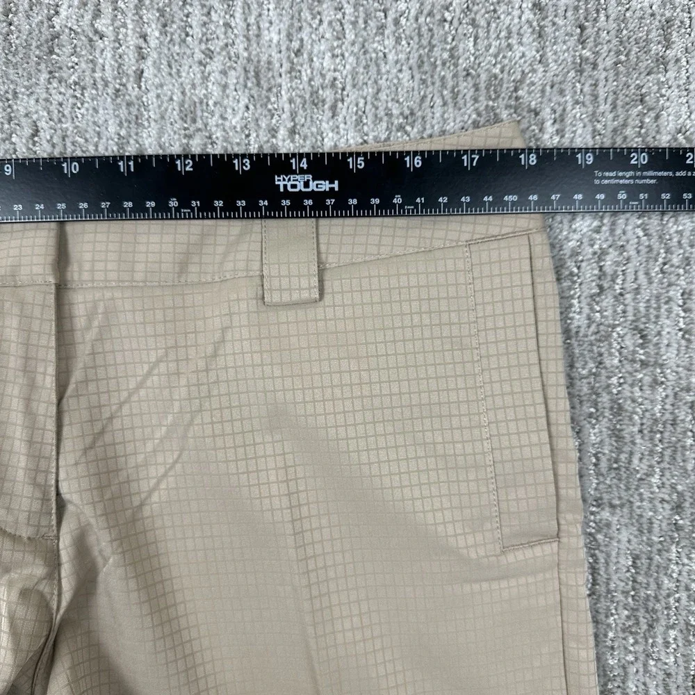 Adidas Womens Sz 12 ClimaLite Golf Breathable Lightweight Capri Pants Beige NWT‎